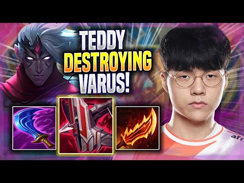 TEDDY DESTROYING WITH VARUS! - KDF Teddy Plays Varus ADC vs Miss Fortune! | Season 2022