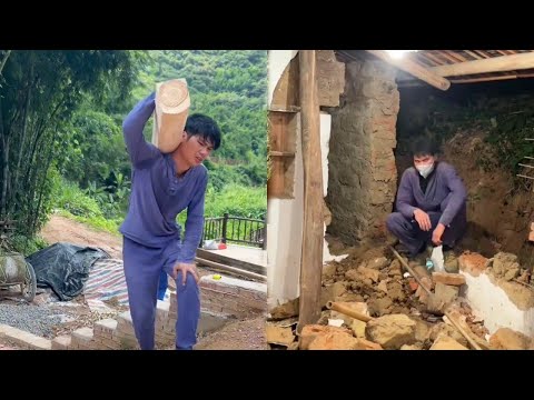 Making clothes hangers for the newly renovated room! Man renovated an old house for $5,000!