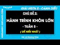 Giải sgk Hoạt động trải nghiệm lớp 5 Tuần 5 - trang 16, 17