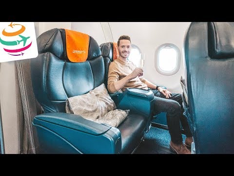 The Aeroflot Business Class in the A320 to Moscow | GlobalTraveler.TV