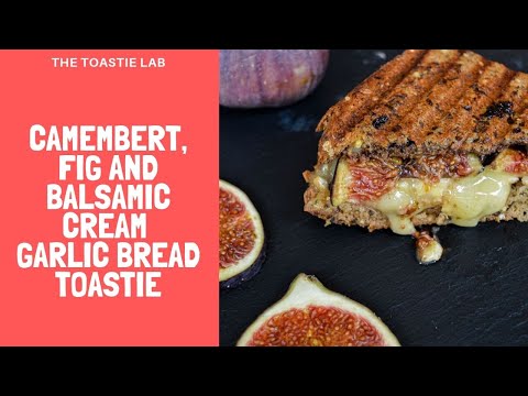 LUXURIOUS Camembert, Fig and Balsamic-Cream Garlic Bread Toasted Sandwich | Very Delicious and Easy