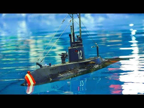 AWESOME RC SCALE MODEL SUBMARINES IN DETAIL AND DIVING ACTION!! *MOBILE REMOTE, RC NEMO