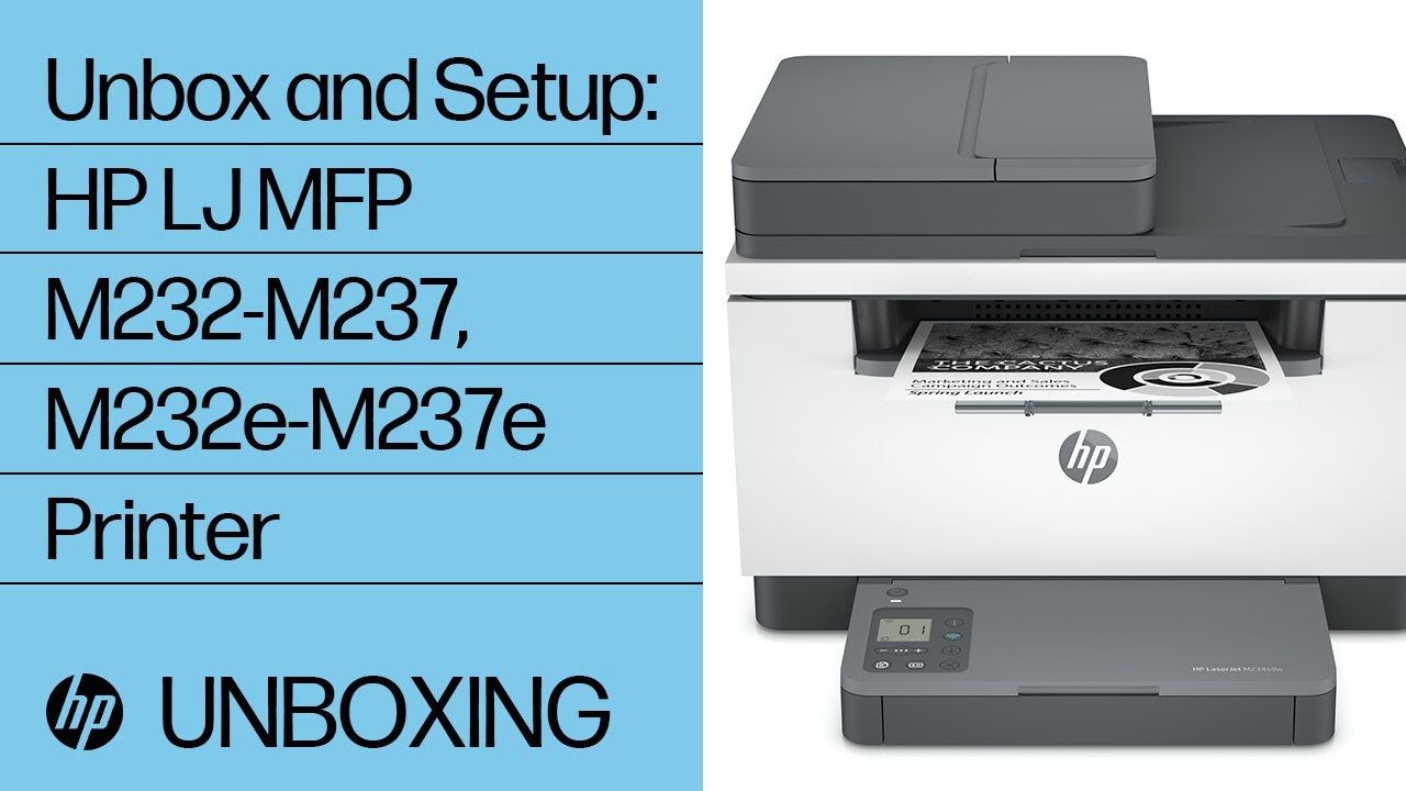 Hướng dẫn lắp đặt máy in đa chức năng HP LaserJet M236dw