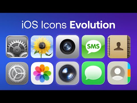 iPhone Icons Evolution: From iOS 1 to iOS 26