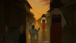 ChillNeko at Sunset – Waiting in Silence #shorts