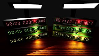 Back to the future | Make Desk clock in blender