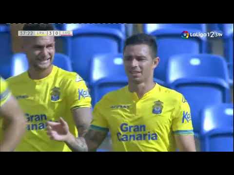 Golazo de Ruben Castro en el UD Las Palmas 4 - CD Lugo 1 | liga123tv| 18-19