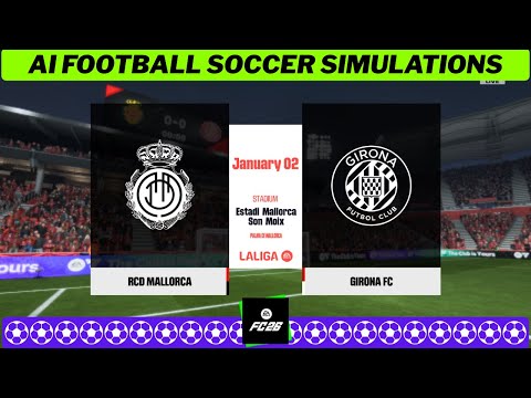 MALLORCA vs GIRONA ⚽ LaLiga 2025/26 Matchday 18 🟩 EA FC 26 Simulation