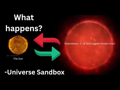 What happens if you replace the sun with Stephenson 2-18? -Universe Sandbox