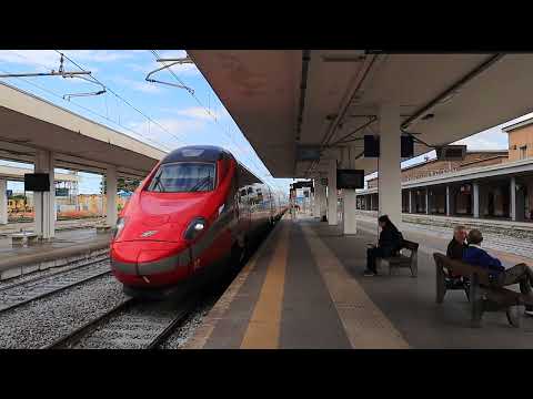 "Frecciarossa" ETR 600 as FR 8828 (Lecce - Venezia) arriving at Foggia station