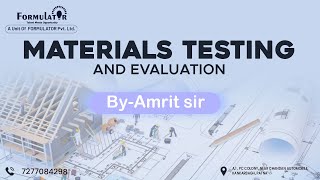 Materials Testing and Evaluation Introduction