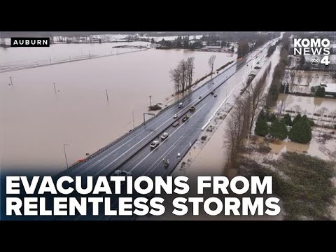 Relentless storms shut down SR 167 and lead to evacuations in Auburn