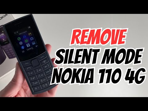 Remove Silent Mode From Nokia 110 4G Small Phone