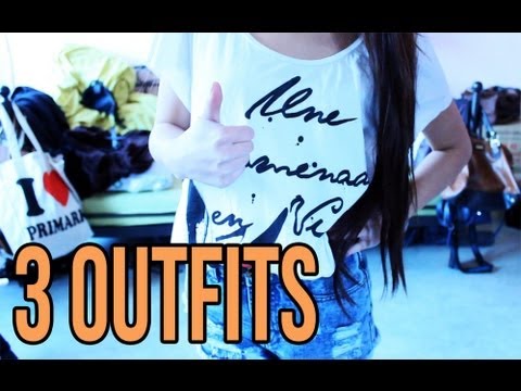 3 alltags Outfits für Euch | Sportlich, Mädchenhaft &' Rockig Video