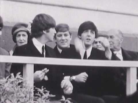 NZ On Screen: The Beatles in Auckland- McCartney and Lennon with poi