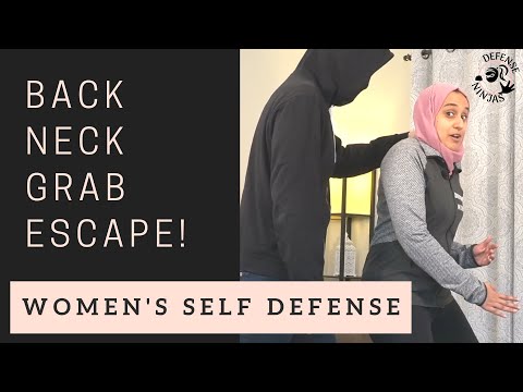 9. NECK GRAB from BEHIND |  ESCAPE in 2 EASY Moves | Women's Self Defense