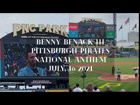 Benny Benack III Performs National Anthem at PNC Park - Pirates game