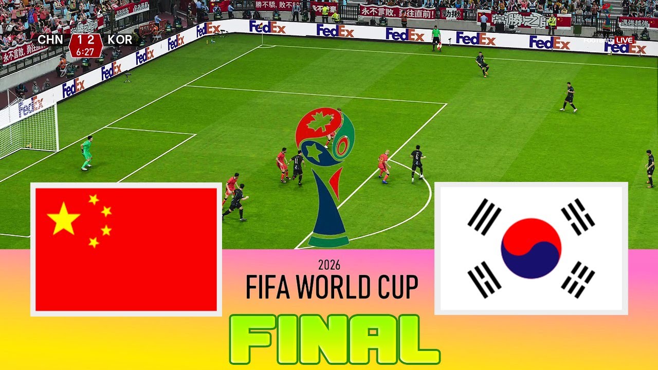 CHINA vs KOREA - Final FIFA World Cup 2026 | Full Match All Goals | Football Match