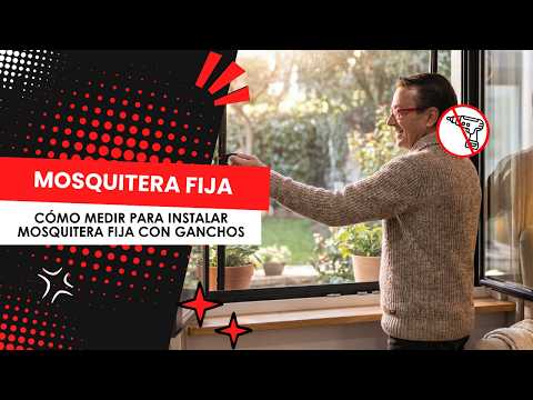 Cómo medir Mosquitera Fija Sin taladrar para Ventanas Abatibles - MOSQUIFACIL