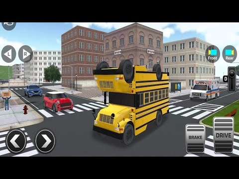 Super High School Bus Driving Simulator 3D - 2020 Gameplay Android, iOS