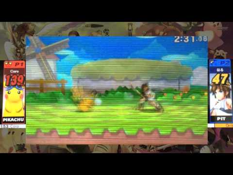 [Smash 3DS] [FG] Coro (Pikachu) vs. はる (Pit)