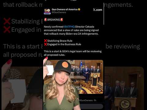 New ATF Director Just Did Away With Biden-era 2A Infringements?!? #2ndamendment #shortsfeed #shorts Thumbnail