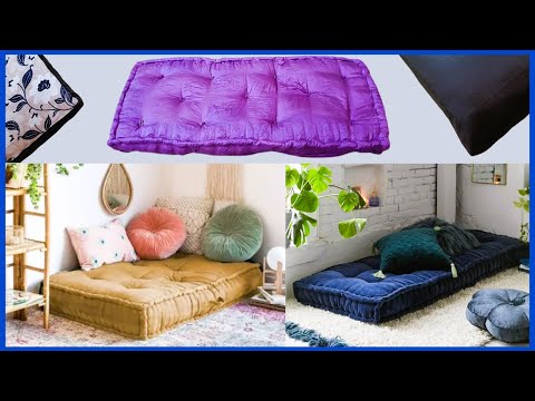 DIY-Floor Sofa With Cover - Use Old Clothes/ Reuse Old bedsheets, Saree/Waste Katran Use#reuse