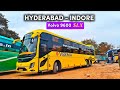 Hyderabad To Indore Verma Volvo 9600 SLX Premium Long Distance Bus Journey