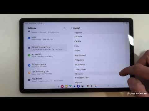Samsung Galaxy Tab S10 FE: How to change the language?