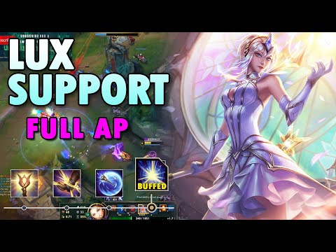 BUFFED Lux Support Montage League of Legends Build & Runes LOL S10 UTM