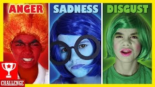 INSIDE OUT FACEPAINT CHALLENGE! | COSPLAY MAKEUP | SPONSORED BY DISNEY PIXAR | KITTIESMAMA