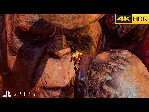 Kratos vs Kronos Boss Fight - God of War III Remastered (4K 60FPS HDR PS5)