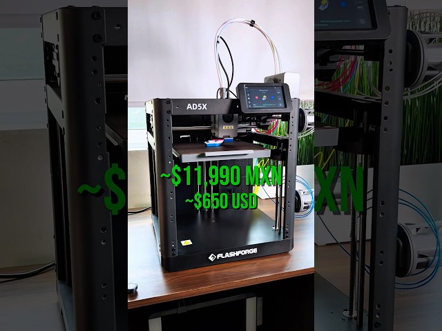 Vídeo relacionado con FLASHFORGE Adventurer 5M Impresora 3D, impresora de Nivelación totalmente automática, impresión de alta velocidad 600mm/s, estructura XY central, tamaño de impresión grande 220*220*220mm