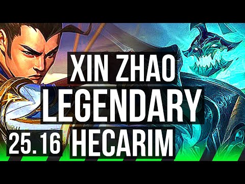 XIN ZHAO vs HECARIM (JGL) | Legendary | KR Master | 25.16