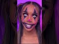 NEON CLOWN MAKEUP TRANSFORMATION 🤡🎪 #halloween #halloween2022 #makeup