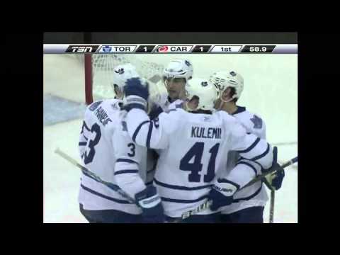 Maple Leafs @ Hurricanes - Dion Phaneuf Scores - 110316