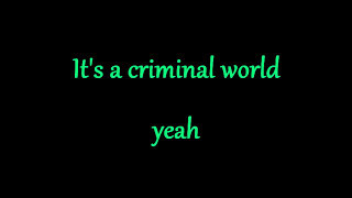 Simple Minds - Criminal World lyrics