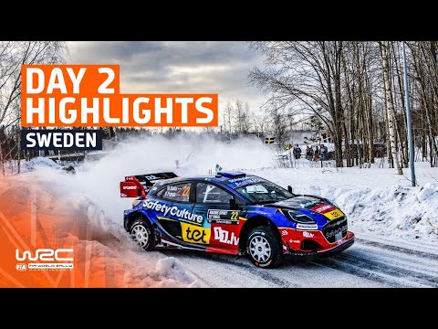 Day 2 Highlights | WRC Rally Sweden 2025