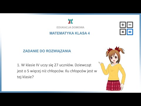 Matematyka klasa 4 - Zadanie tekstowe 4.1