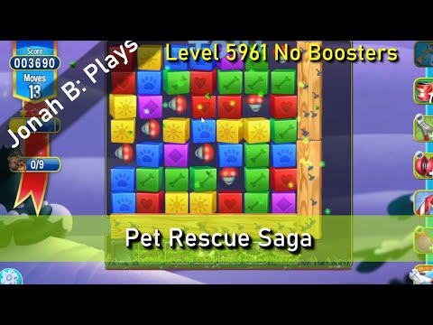 Pet Rescue Saga Level 5961 No Boosters