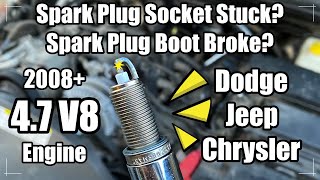 4.7 V8 Spark Plug Replacement Help, Spark Plug Socket Stuck, Spark Plug Boot Broke, Coil Pack Spring