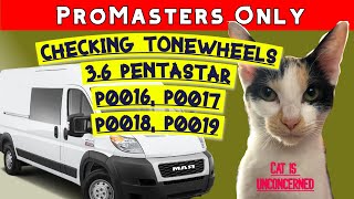 Pentastar 3.6 Chrysler Ram Jeep Dodge Cam Camshaft Tone Wheel Checking P0016 P0017 P0018 P0019