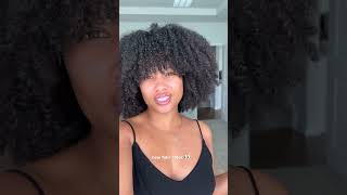 I impulsively dyed my hair jet black! #hairdyeing #naturalhairstyles #washandgo