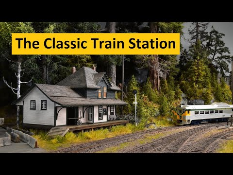Scratch Building (Part 1) an HO Scale Train Station Series | Boomer Diorama ~ # 250