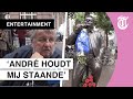 Man in tranen op verjaardag Hazes