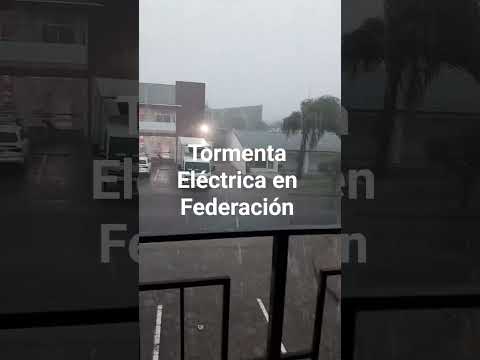 Tormenta Eléctrica en Federación Entre Rios 😲😲😲😲🌩🌩☔️