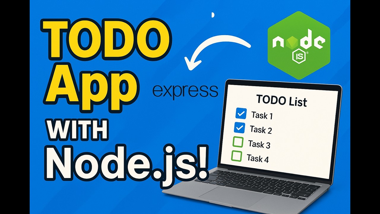 Build a TODO List App with Node.js, Express & EJS (Beginner-Friendly!)