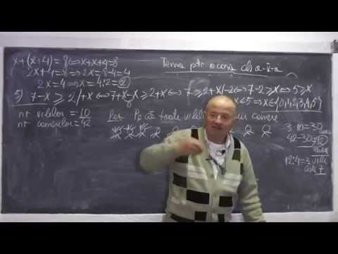 2/2 Lectia 633 - Ecuatii Inecuatii Sume Gauss Probleme prin metoda falsei ipoteze - Tema la Clasa 5