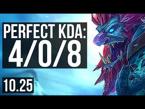 TRUNDLE vs OLAF (JUNGLE) | 4/0/8 | KR Diamond | v10.25