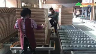 Hệ thống băng tải con lăn cho chuyền ÉP CÁNH CỬA chuẩn Lean